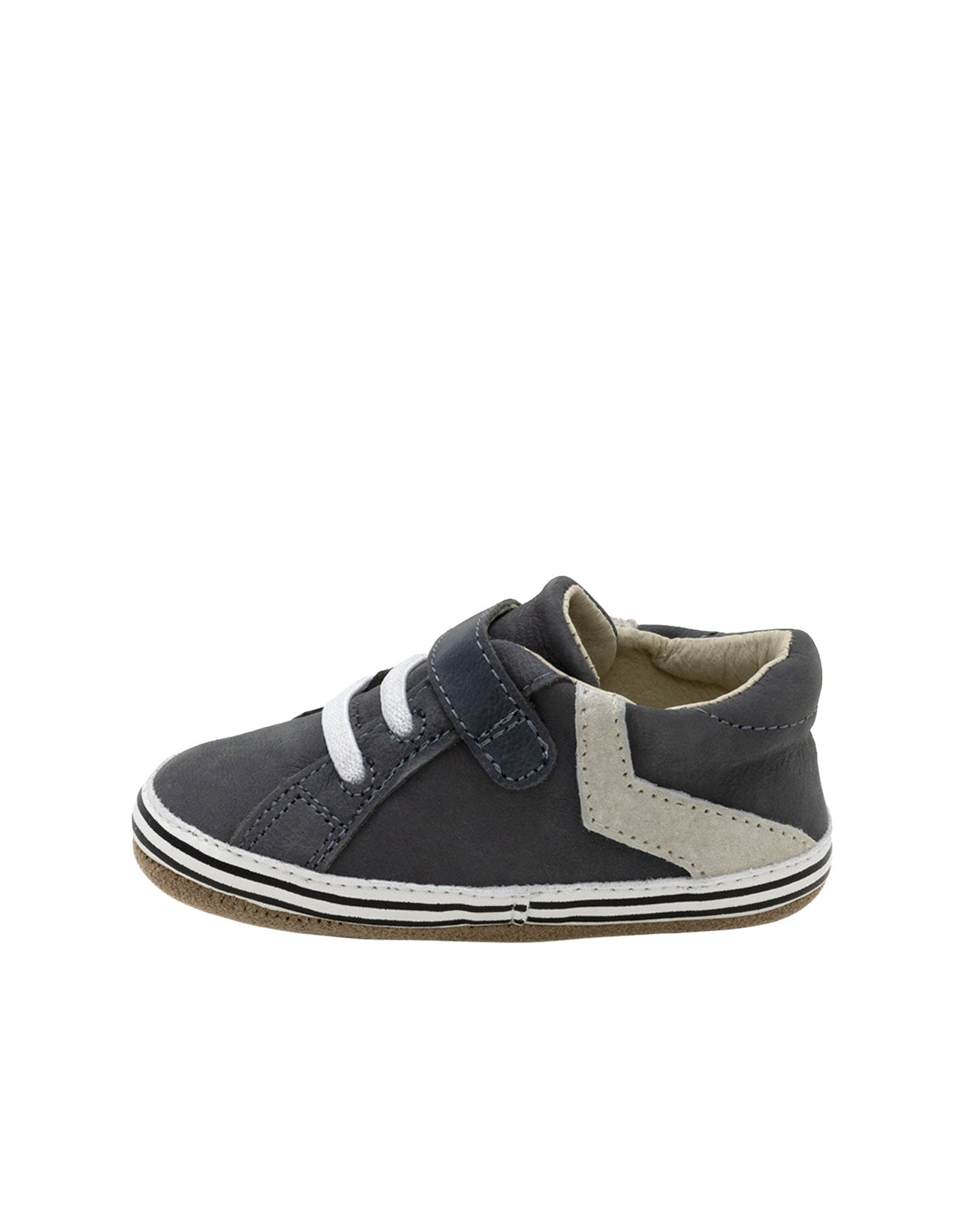 Adam First Kicks Grey Leather, side view