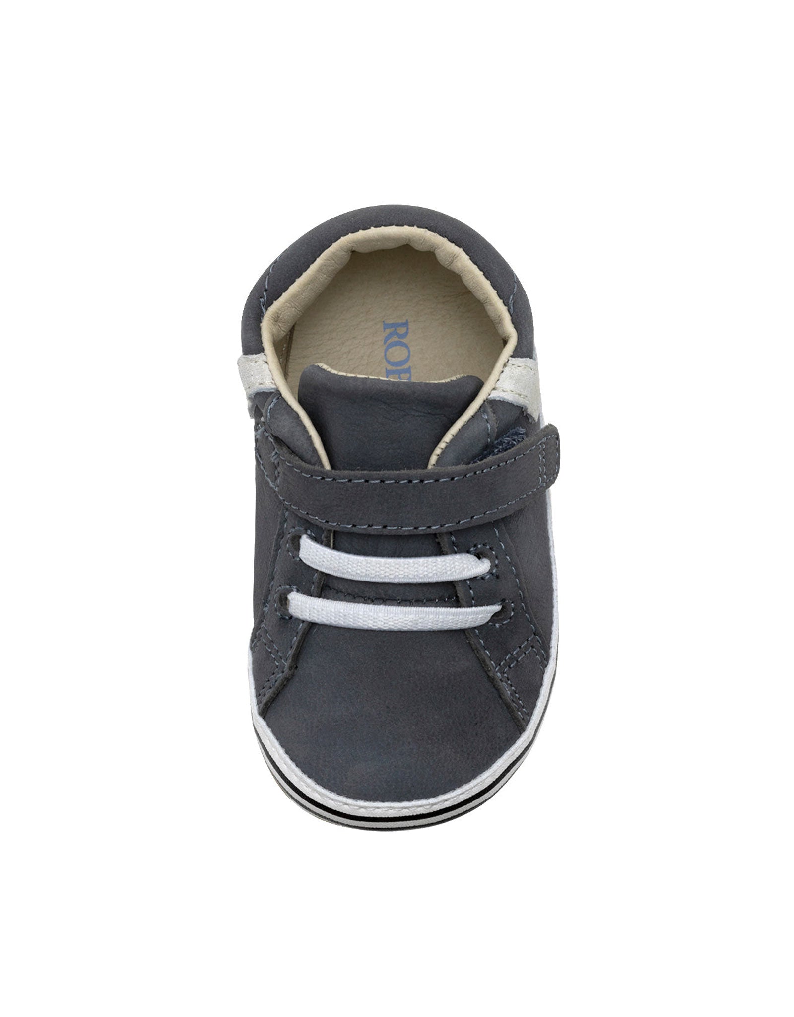 Adam First Kicks Grey Leather, top view