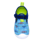 Crayola® Car Doodles Water Shoes in Blue, top view