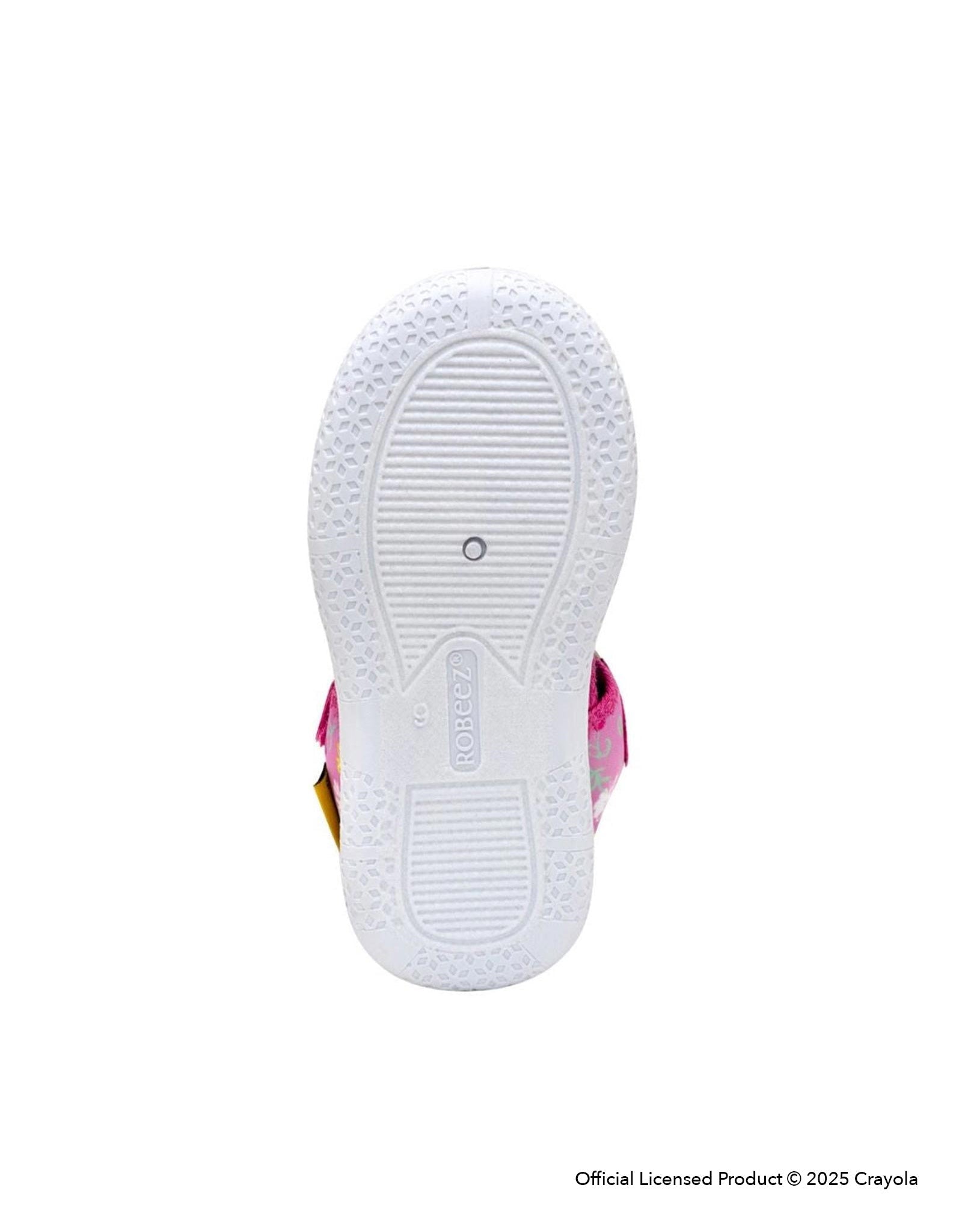 Crayola® Flower Doodles Water Shoes in Pink, bottom view