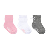 Robeez Girly Girl Basics Socks 3-Pack, flat laid