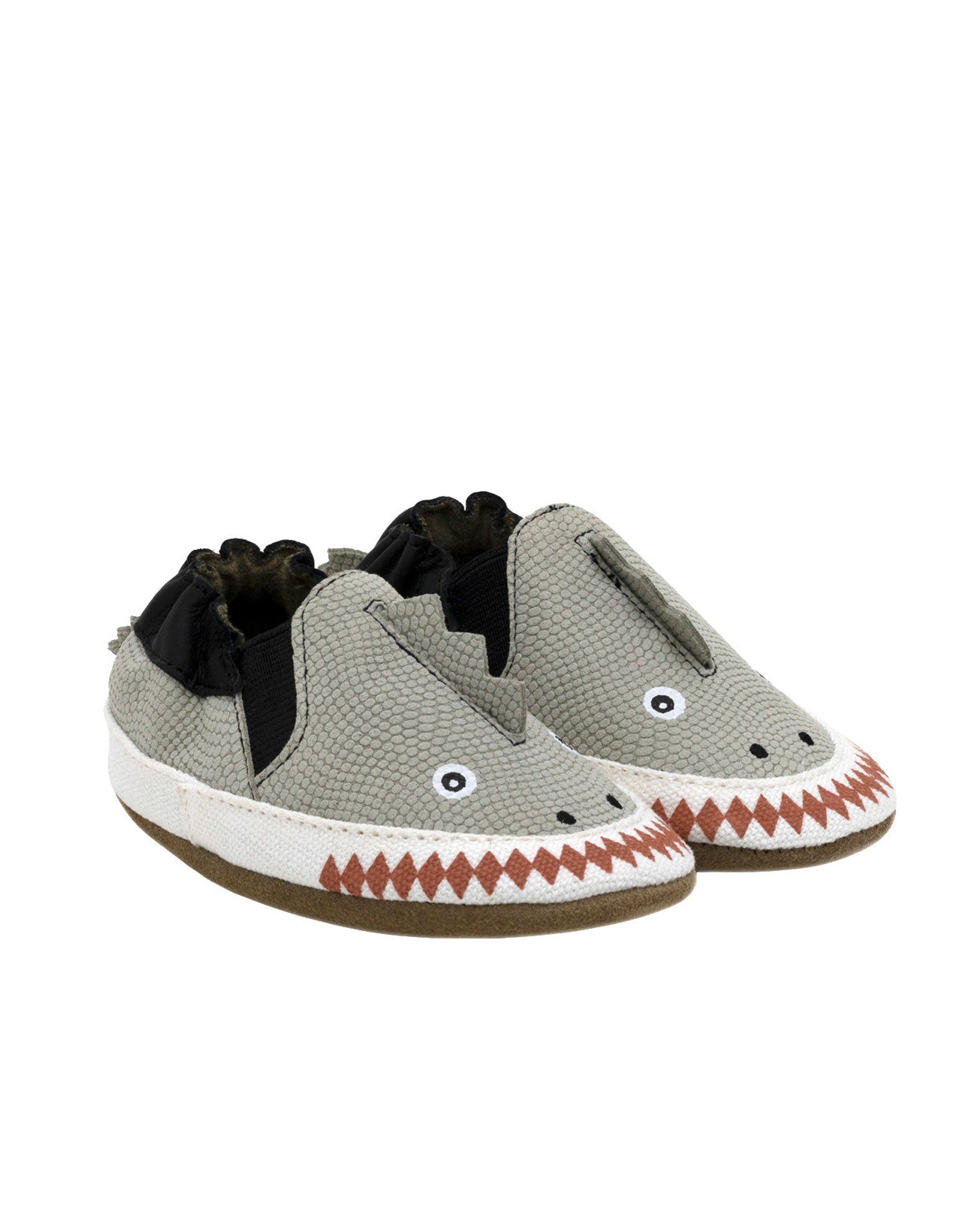 Dino Dan Soft Soles Grey, perspective view