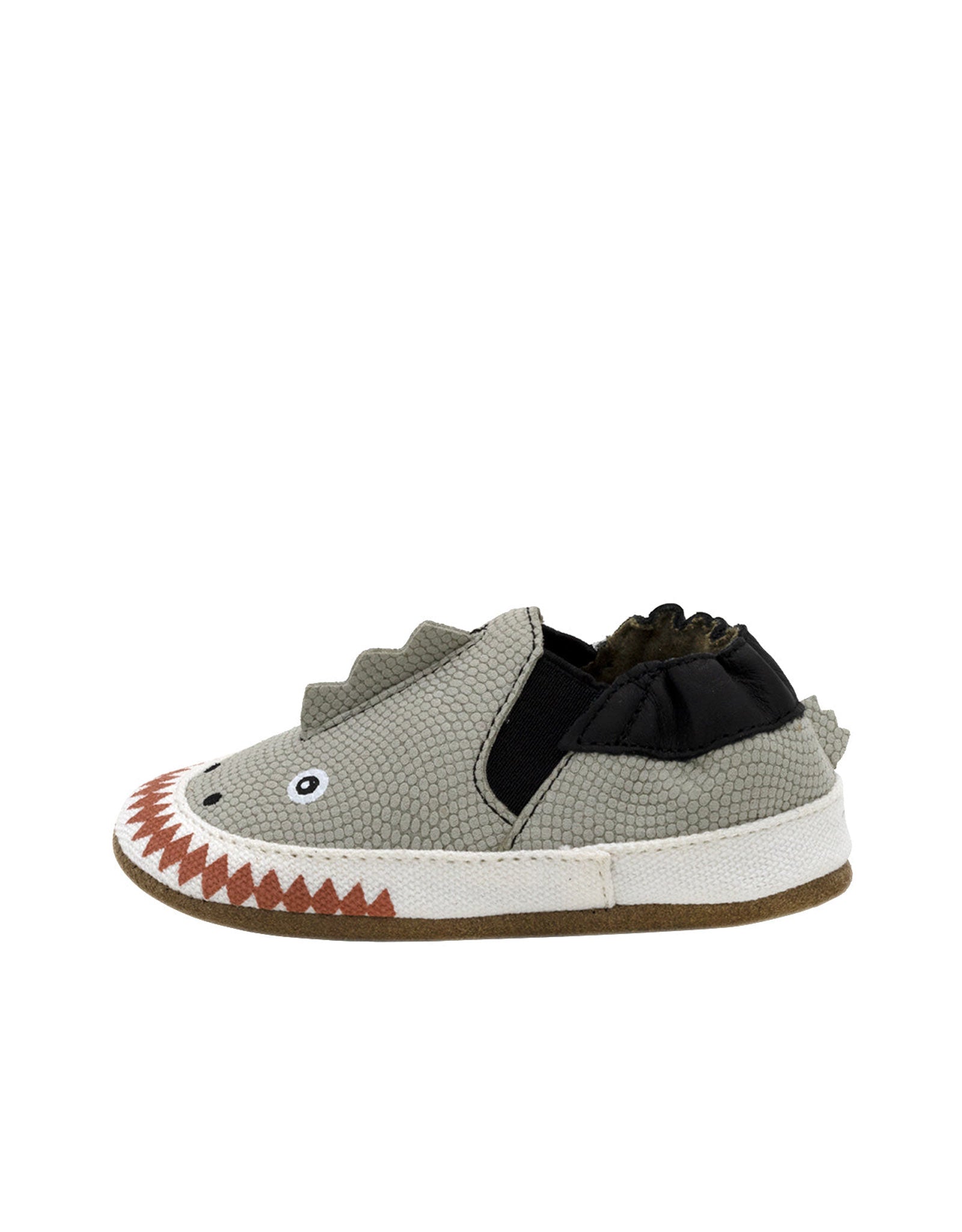 Dino Dan Soft Soles Grey, side view