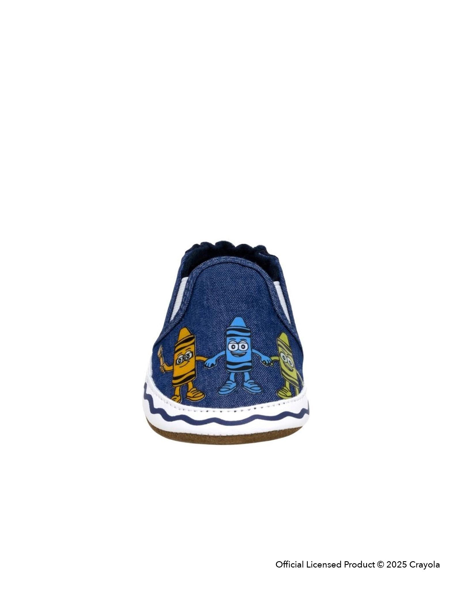 Crayola® Pals Soft Soles in Navy, back view