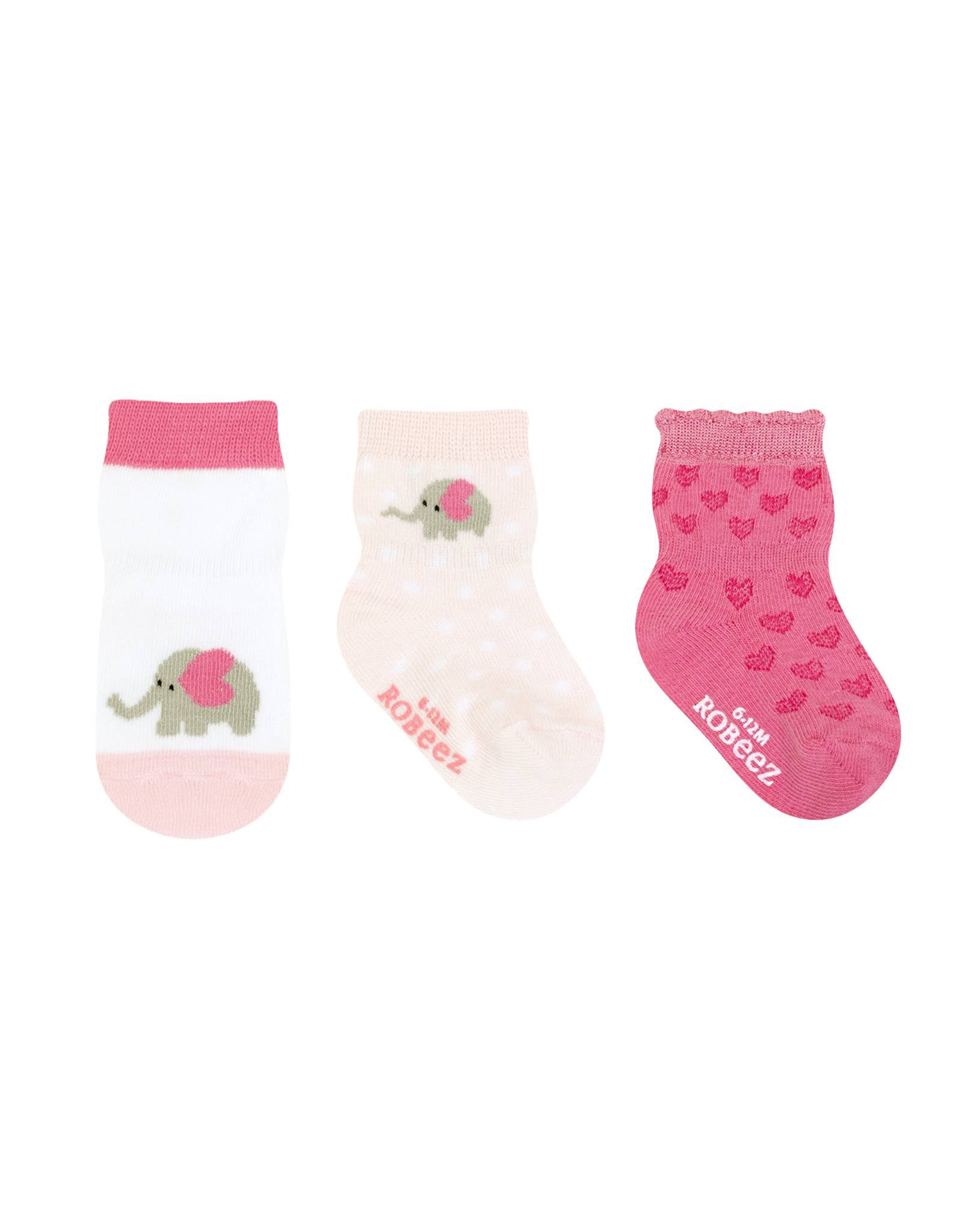 Little Peanut Baby Socks 3-Pack, flat laid