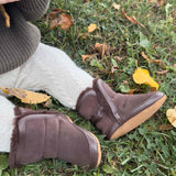 Cozy Cuff Soft Sole Boots Brown