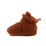 Sherpa Snap Booties Ginger, side view