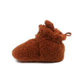 Sherpa Snap Booties Ginger, side view