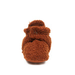 Sherpa Snap Booties Ginger, front view