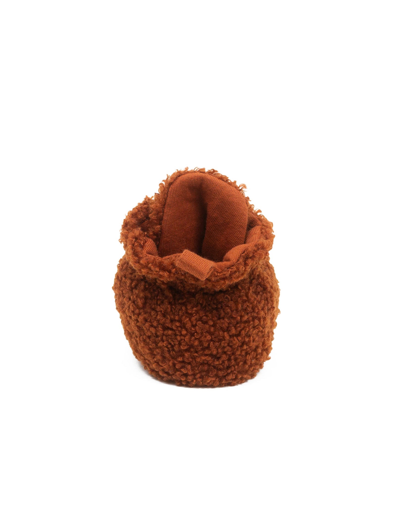 Sherpa Snap Booties Ginger, back view