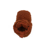 Sherpa Snap Booties Ginger, top view