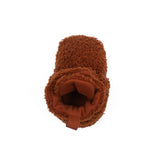 Sherpa Snap Booties Ginger, top view