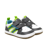 Brooks First Kicks in Grey, perspective view