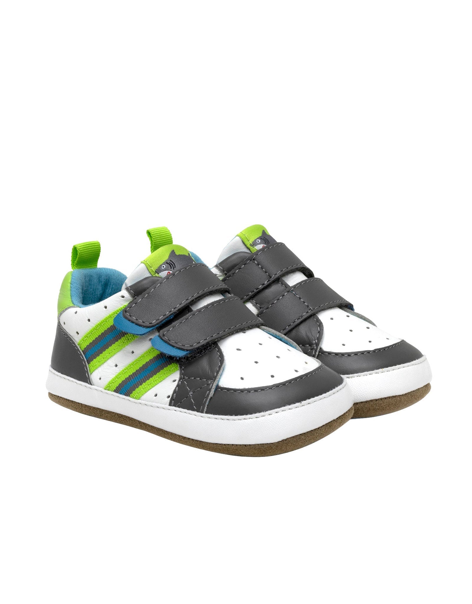 Brooks First Kicks in Grey, perspective view