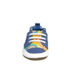 Crayola® Rainbow Tie Dye Soft Soles in Blue, front view