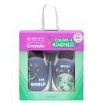 Crayola® Color The World Soft Soles in Blue in its giftbox packaging