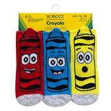Crayola® Silly Crayons 6-Pack Baby Socks in its packaging