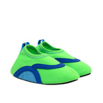Scuba Aqua Shoes in Green, perspective view