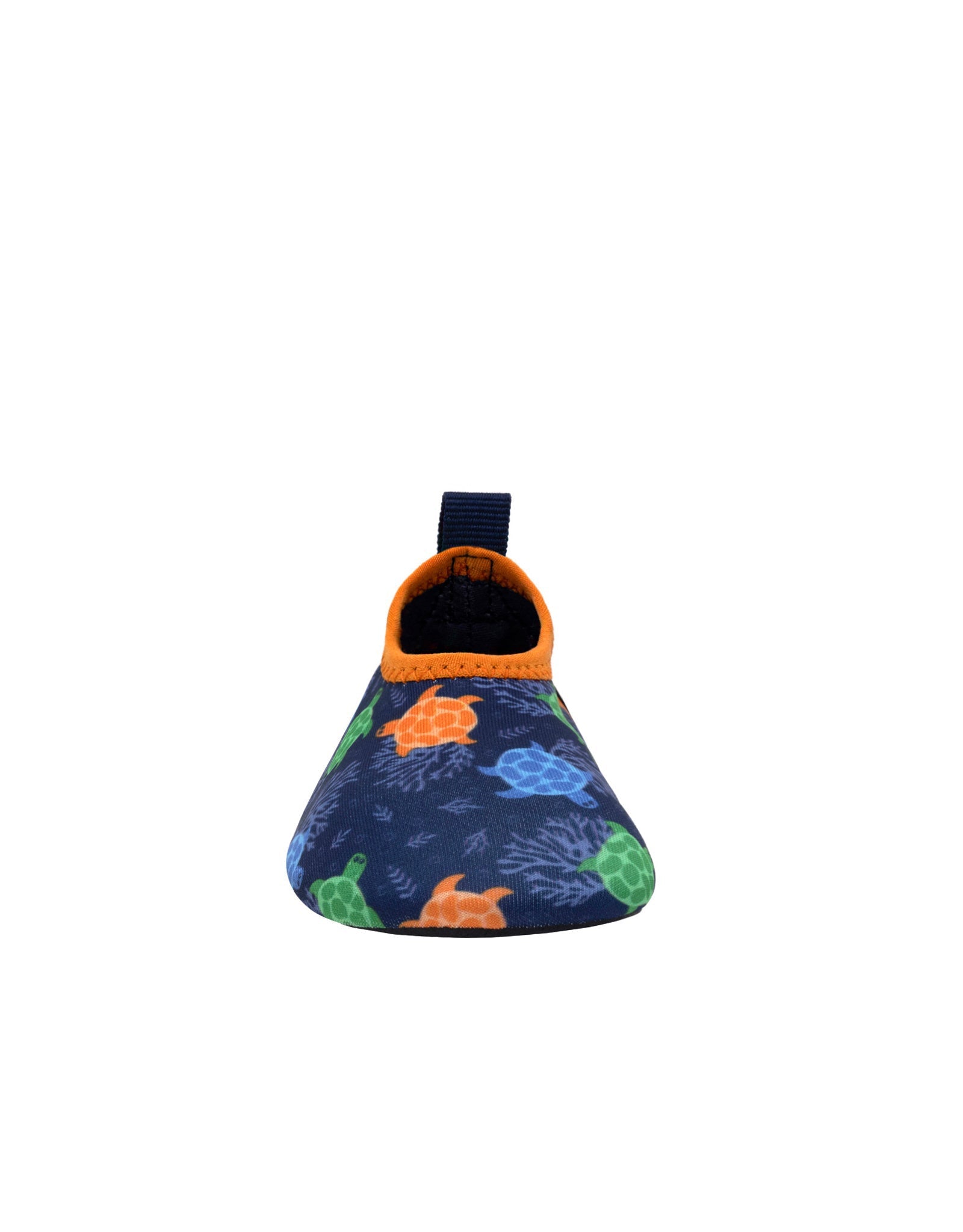 Sea Turtles Aqua Shoes in Navy, front view