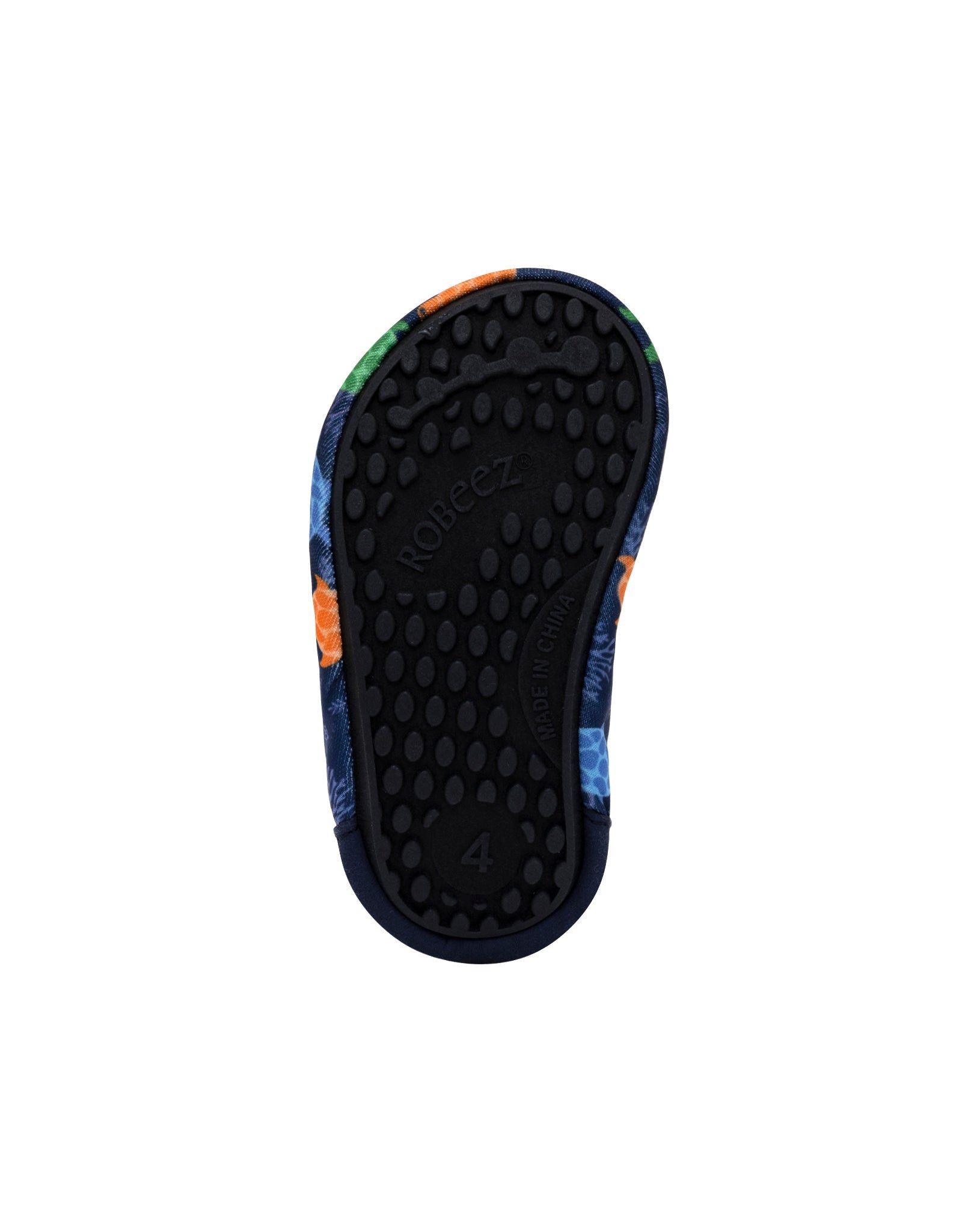 Sea Turtles Aqua Shoes in Navy, top view