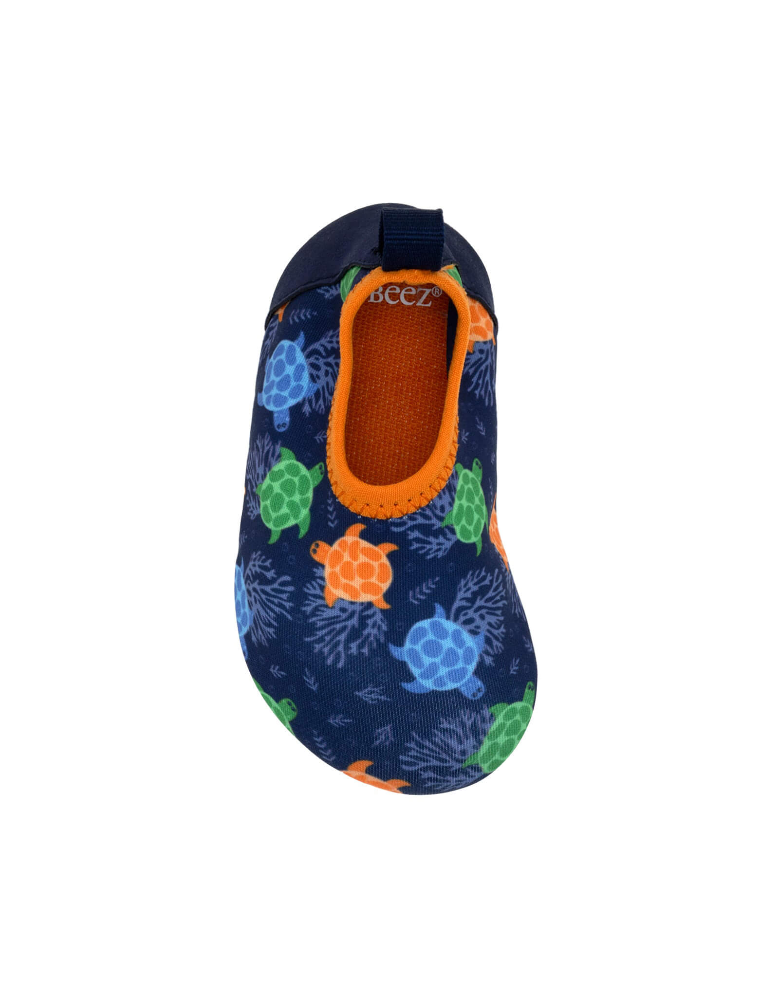 Sea Turtles Aqua Shoes in Navy, bottom view