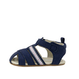 Stuart First Kicks Sandals in Navy, side view