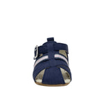 Stuart First Kicks Sandals in Navy, front view