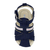 Stuart First Kicks Sandals in Navy, top view