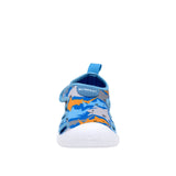 Shark Time Water Shoes in Med Blue, front view