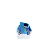 Shark Time Water Shoes in Med Blue, back view