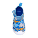 Shark Time Water Shoes in Med Blue, bottom view