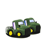 Tractor Light-up Slippers in Green, perspective view