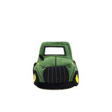 Tractor Light-up Slippers in Green, front view
