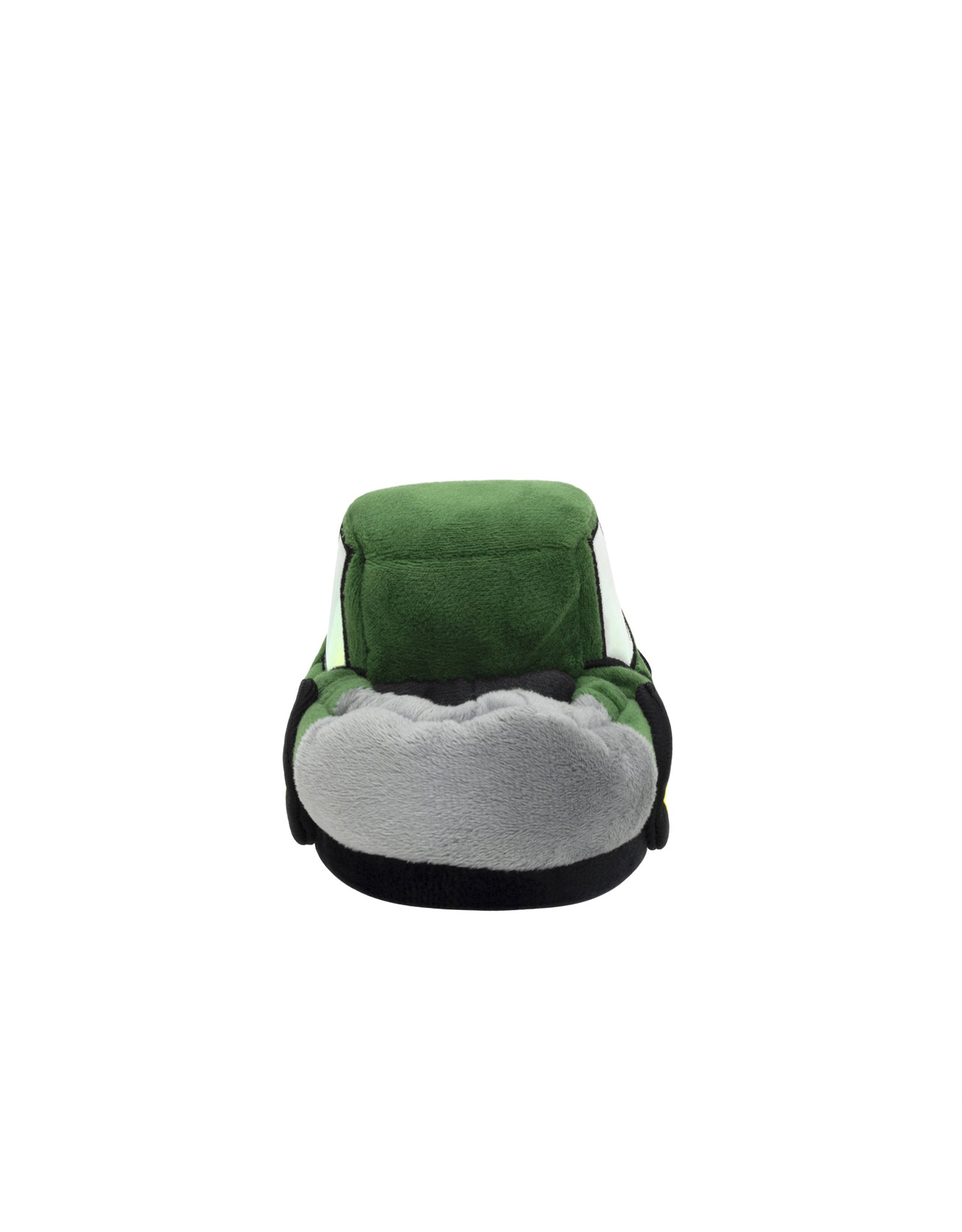 Tractor Light-up Slippers in Green, back view