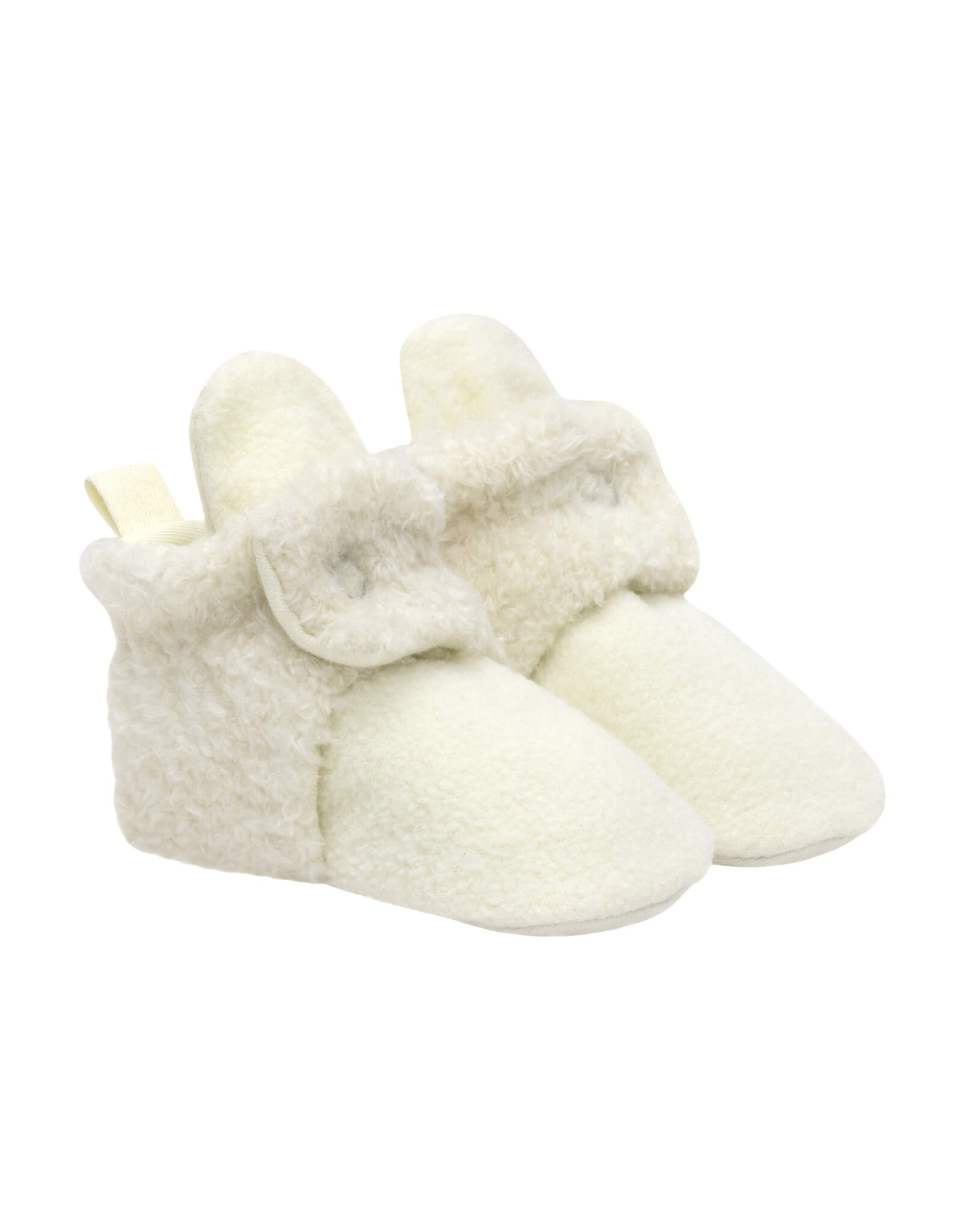 Sullivan Snap Booties in Ivory, perspective view