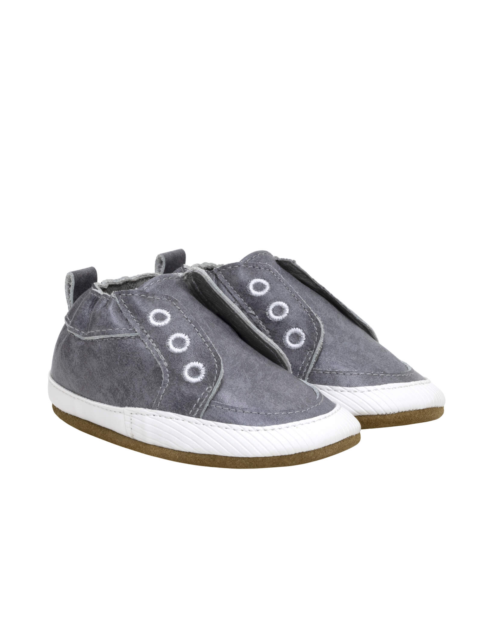 Stylish Steve Soft Soles in Grey, perspective view