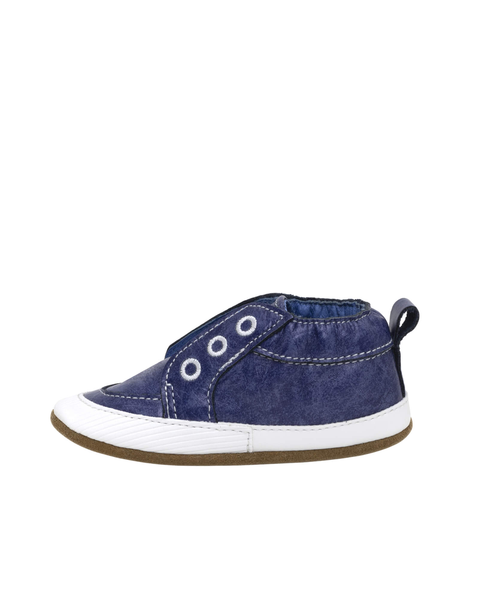 Stylish Steve Soft Soles in Navy, side view