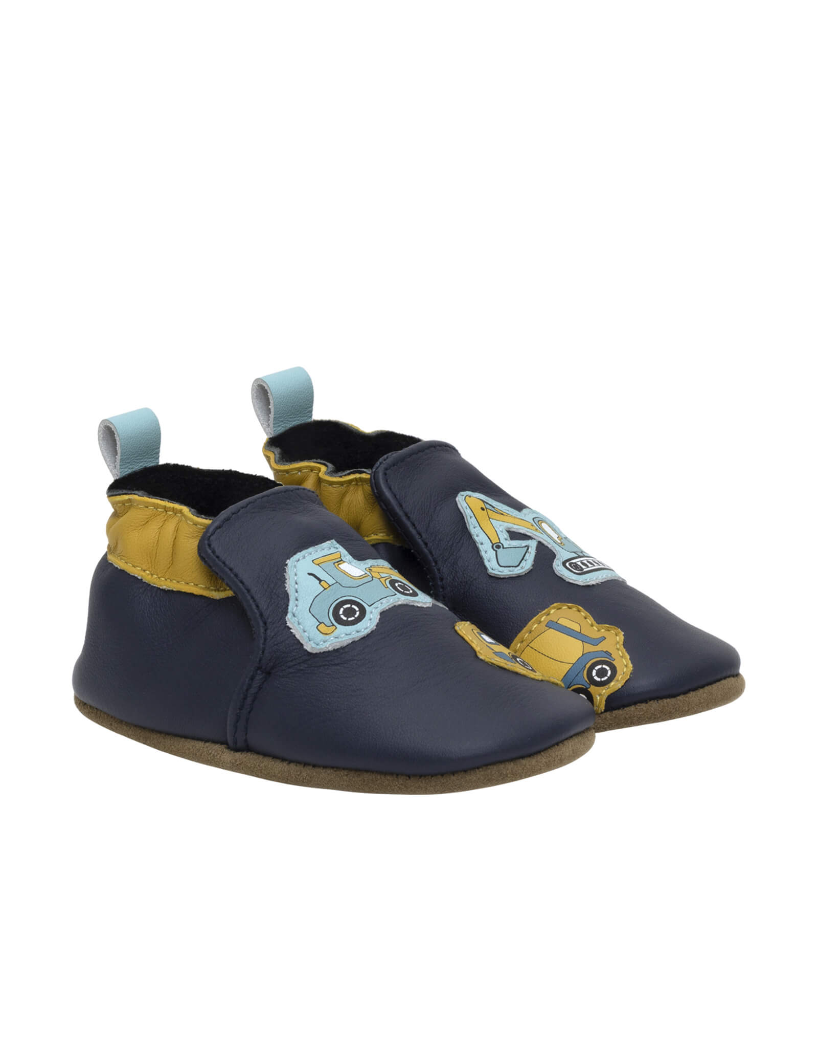 Build Your Dreams Soft Soles in Navy, perspective view