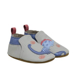 Dino Pals Soft Soles in Grey, perspective view