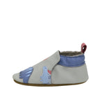 Dino Pals Soft Soles in Grey, side view