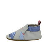 Dino Pals Soft Soles in Grey, side view