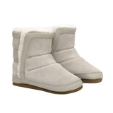 Cozy Cuff Soft Sole Boots in Taupe, perspective view