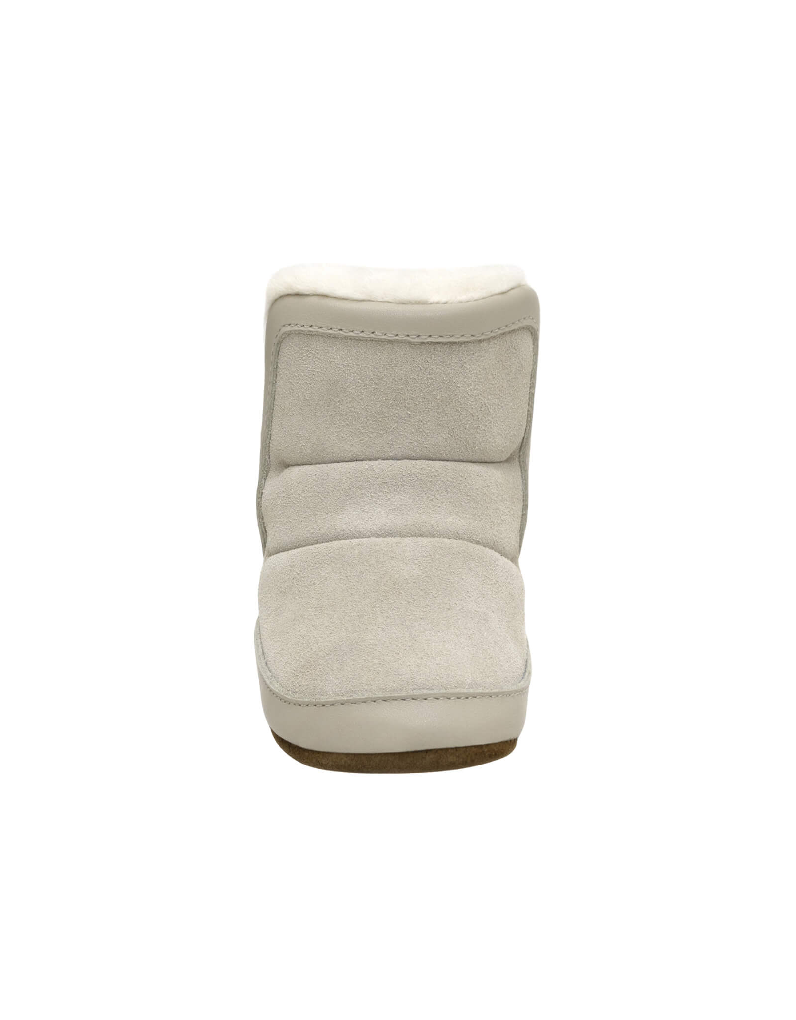 Cozy Cuff Soft Sole Boots in Taupe, front view