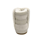Cozy Cuff Soft Sole Boots in Taupe, back view