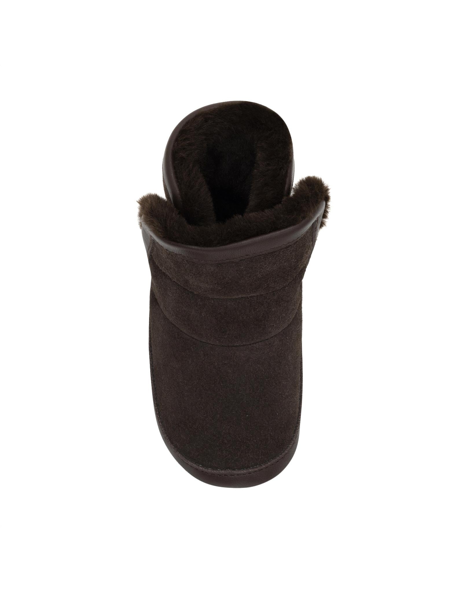 Cozy Cuff Soft Sole Boots in Brown, top view