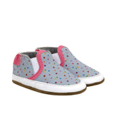 Polka Dot Polly Soft Soles Grey, perspective view