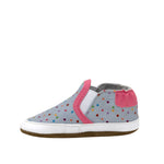 Polka Dot Polly Soft Soles Grey, side view