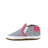 Polka Dot Polly Soft Soles Grey, side view