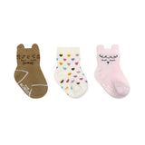Amber & Eden 3-Pack Baby Socks, flat laid