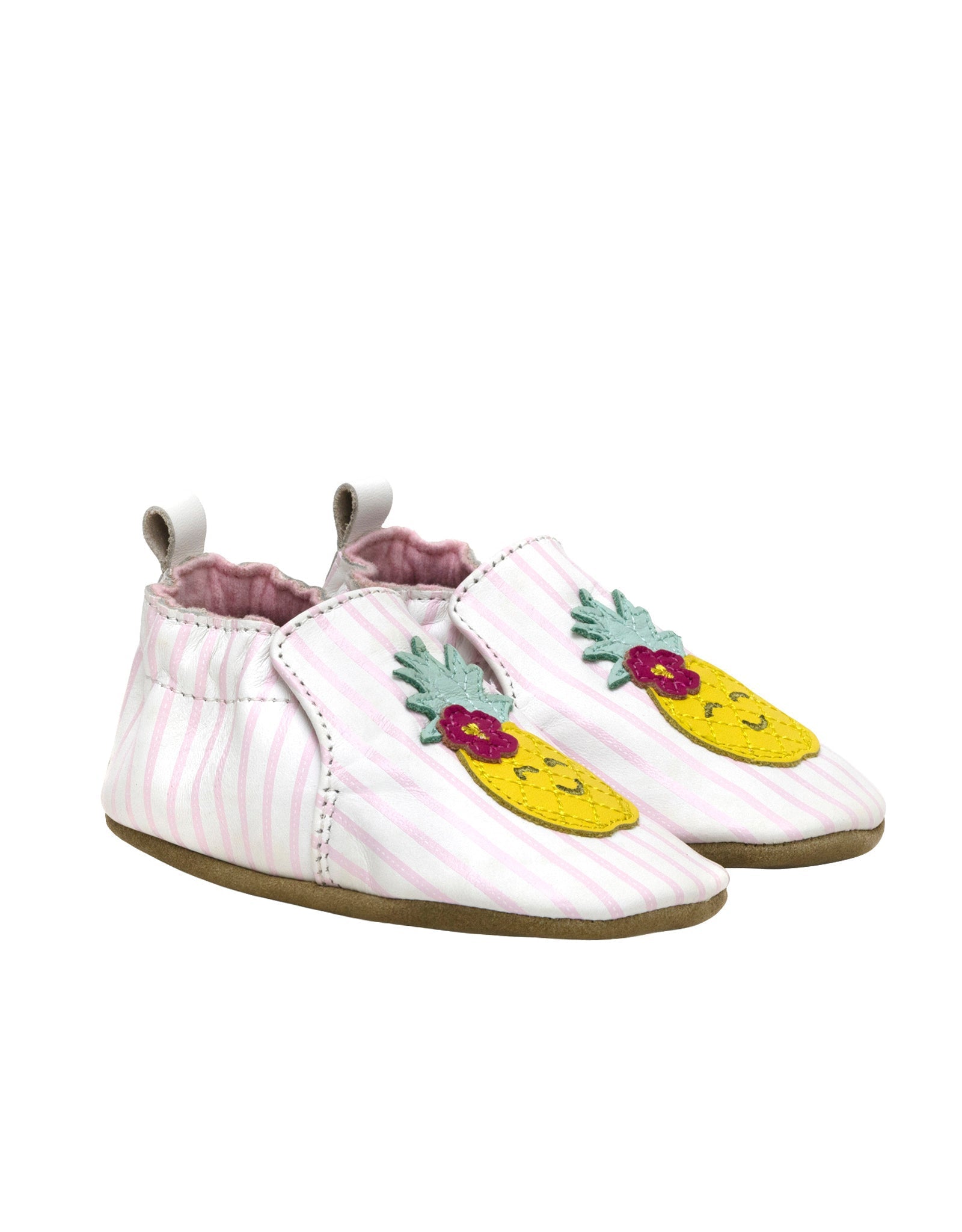 Sweet & Cute Soft Soles in White, perspective view